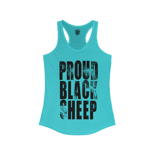 Proud Black Sheep - Women's Racerback Tank - Black Sheep Apparel