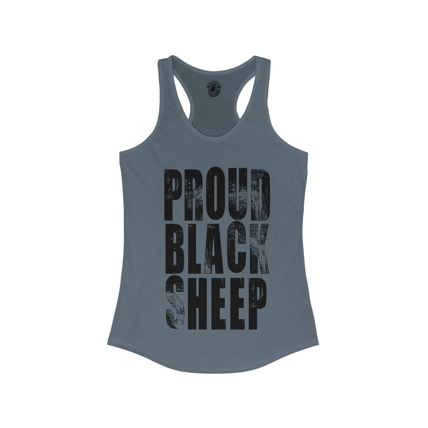 Proud Black Sheep - Women's Racerback Tank - Black Sheep Apparel