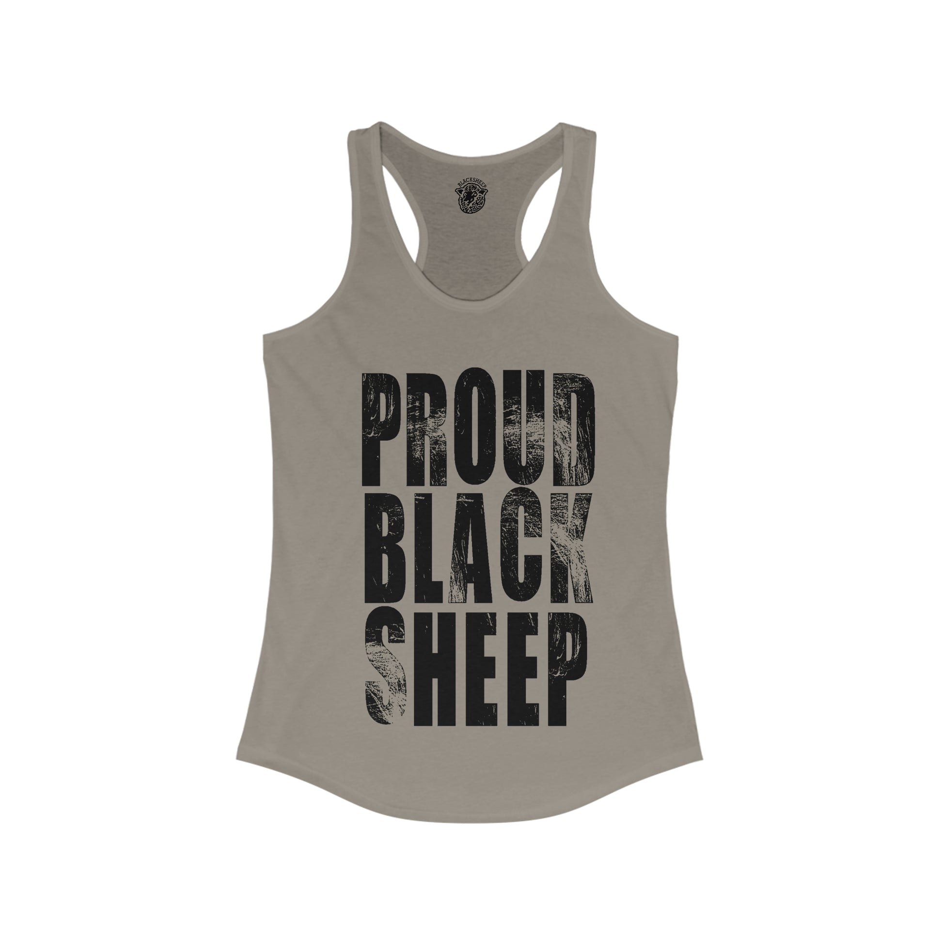 Proud Black Sheep - Women's Racerback Tank - Black Sheep Apparel