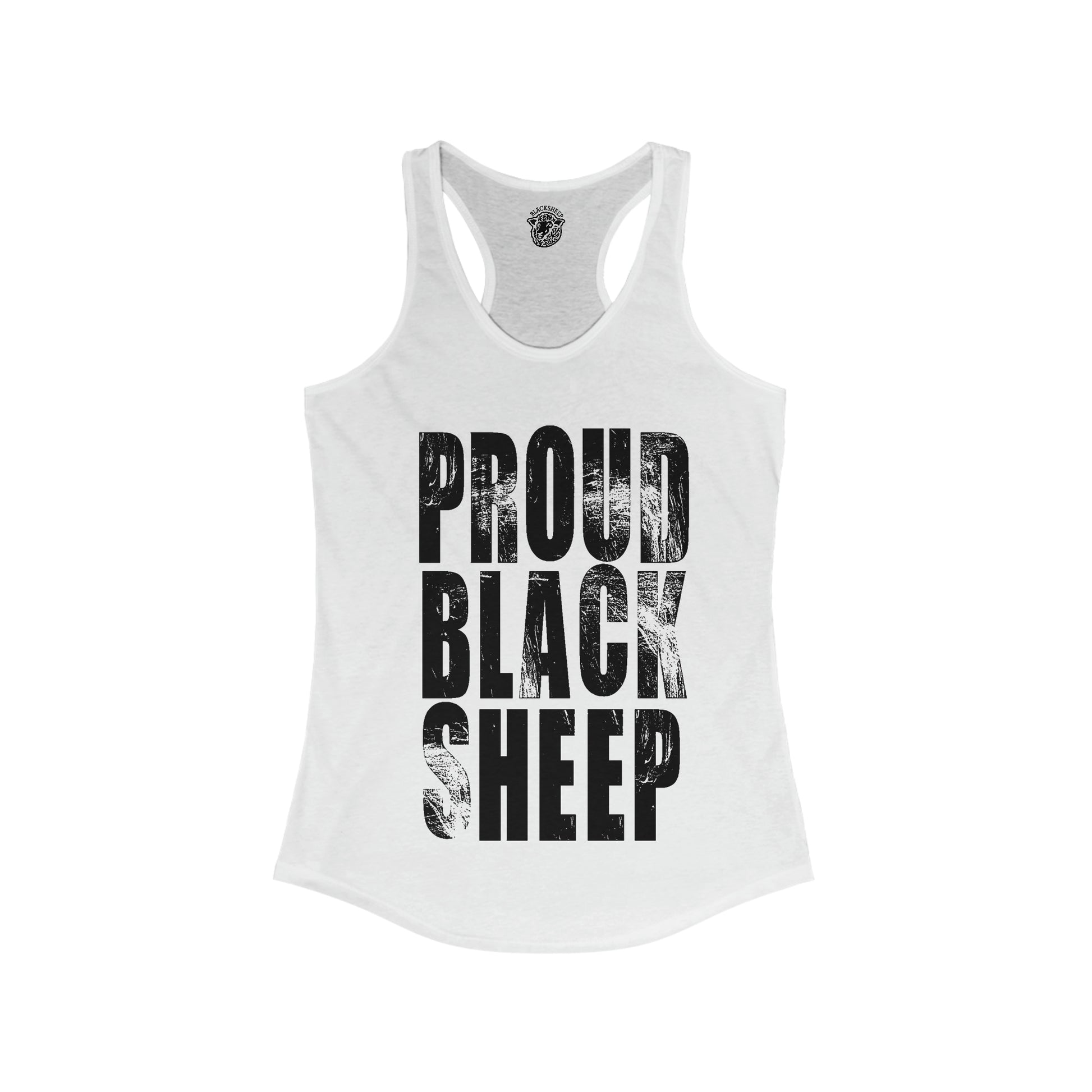 Proud Black Sheep - Women's Racerback Tank - Black Sheep Apparel