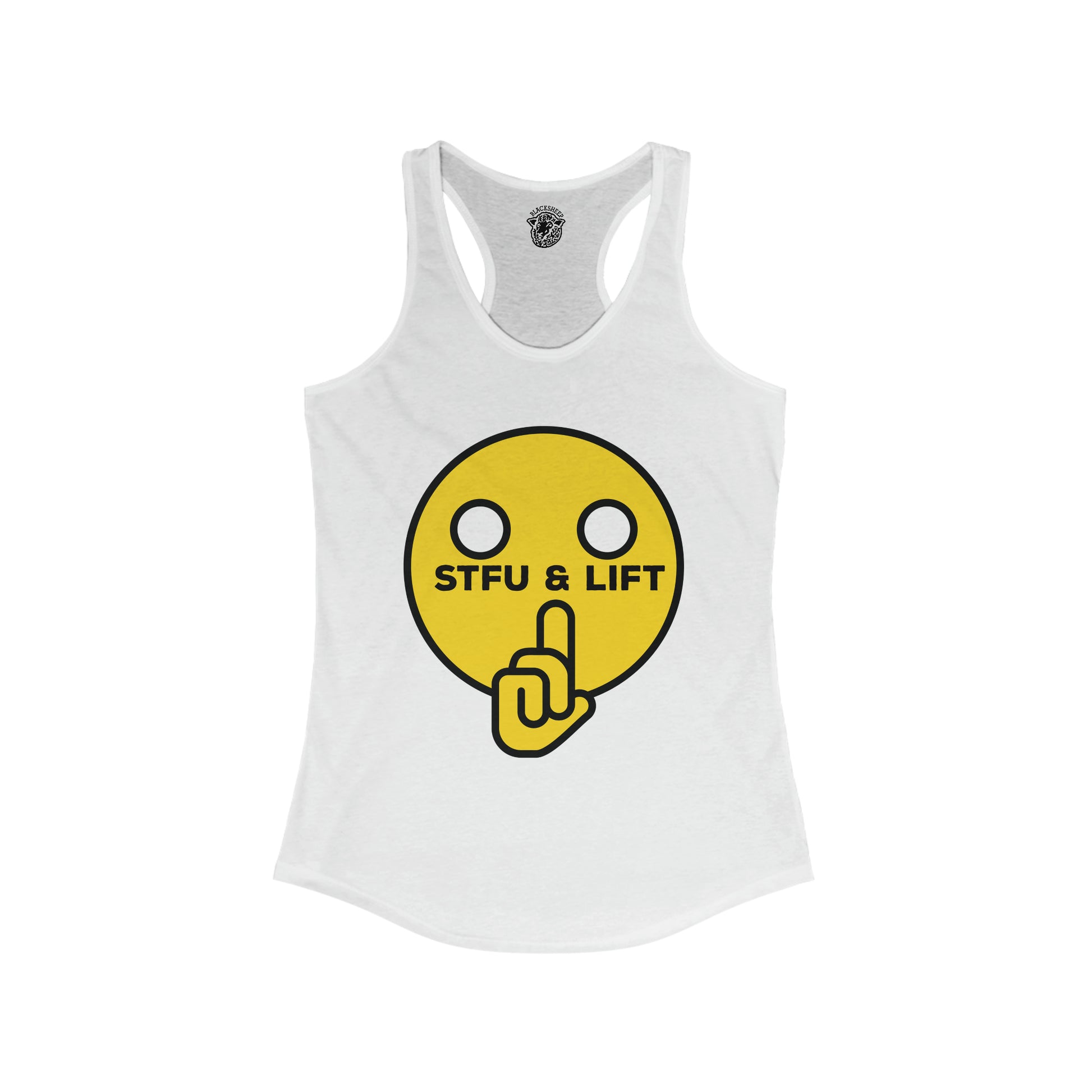 STFU & Lift - Racerback Tank - Black Sheep Apparel