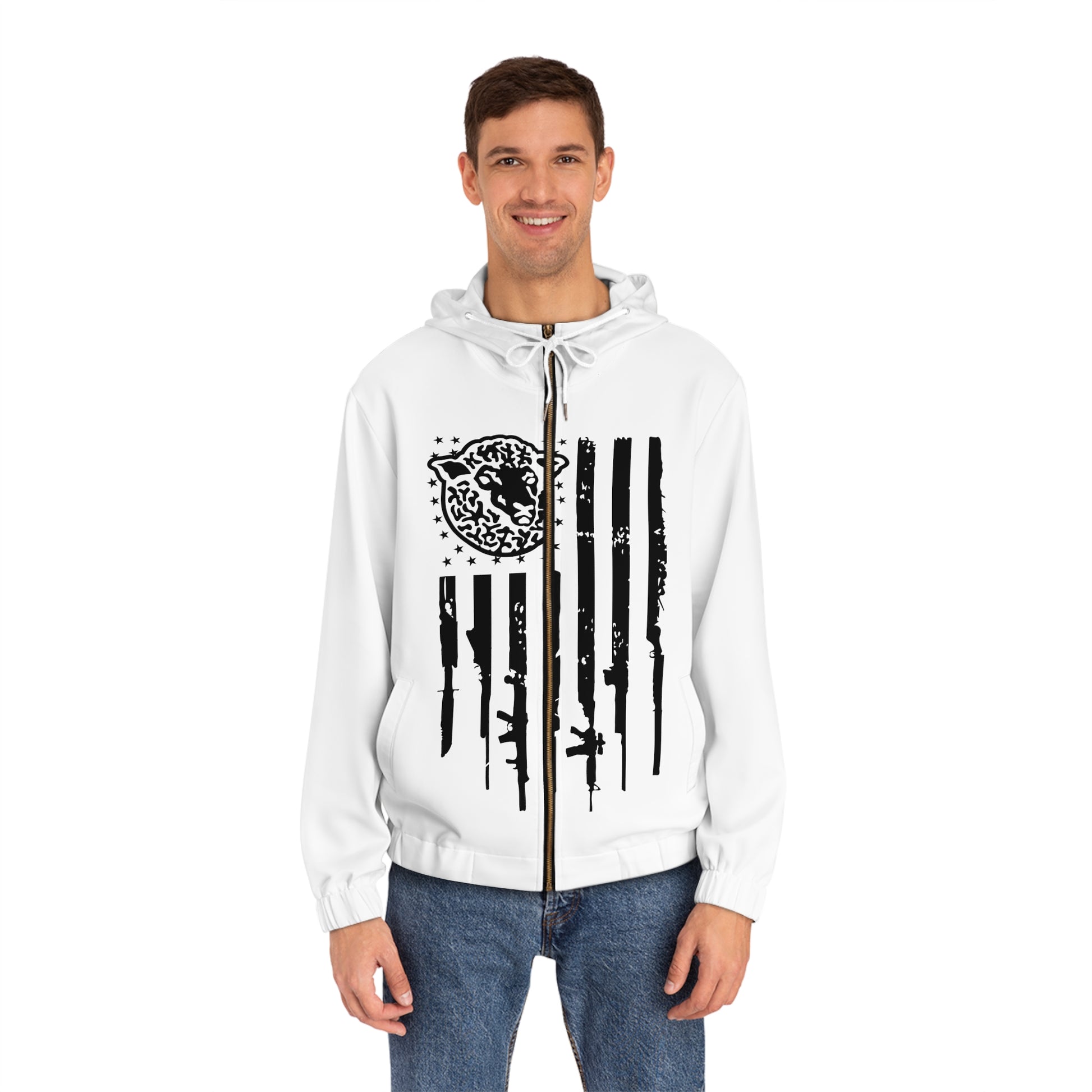 Proud Black Sheep - Full-Zip Hoodie (AOP) - Black Sheep Apparel