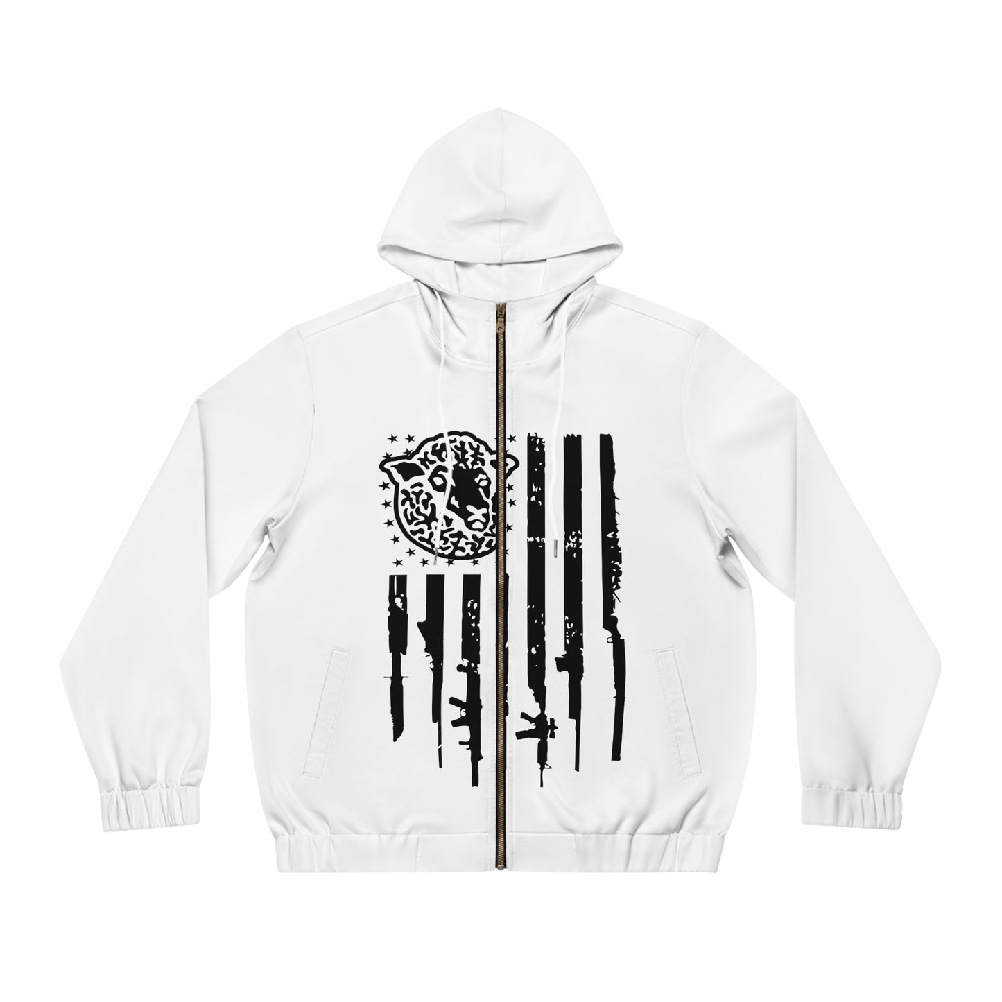 Proud Black Sheep - Full-Zip Hoodie (AOP) - Black Sheep Apparel