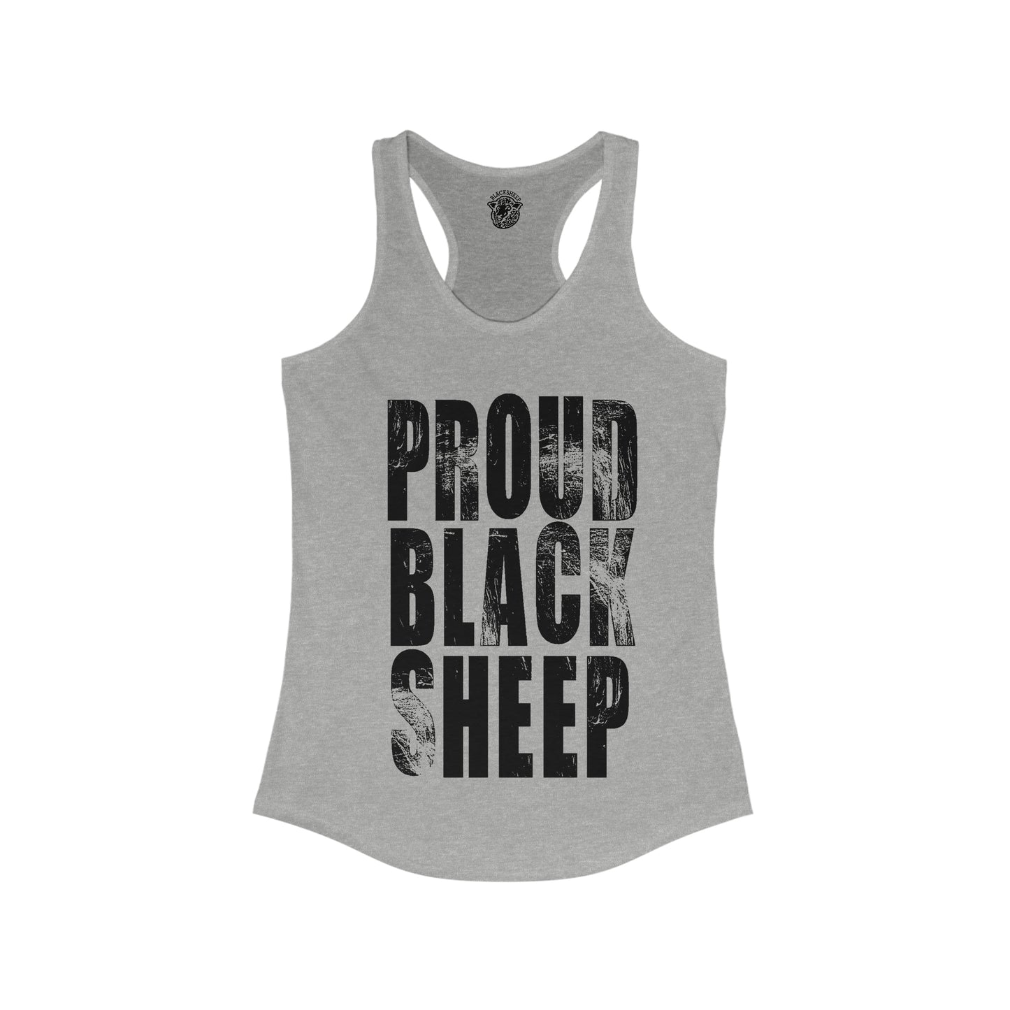 Proud Black Sheep - Women's Racerback Tank - Black Sheep Apparel