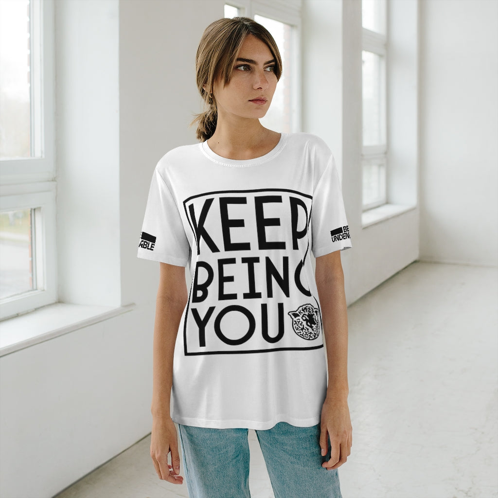 Keep Being You - Unisex AOP T-Shirt - Black Sheep Apparel