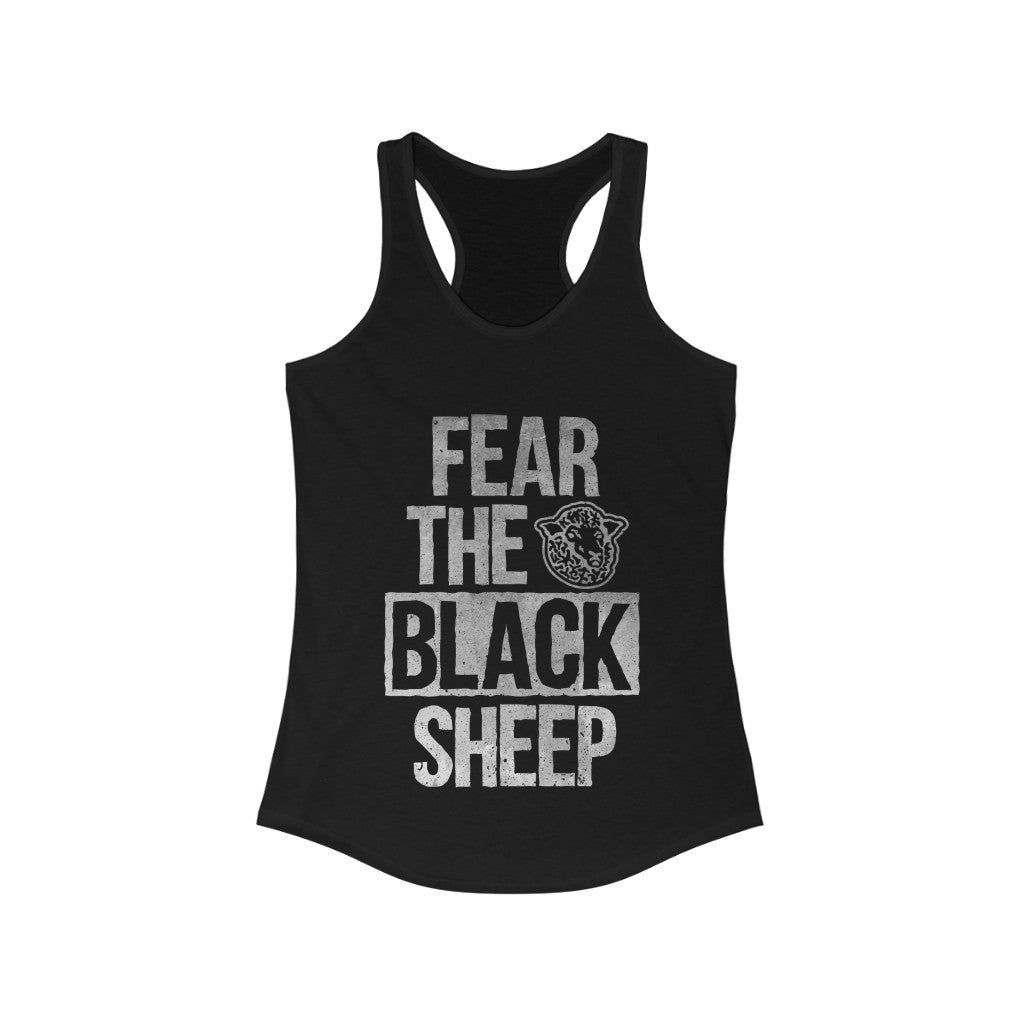 Fear The Black Sheep - Women's Racerback Tank - Black Sheep Apparel