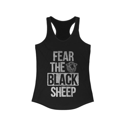 Fear The Black Sheep - Women's Racerback Tank - Black Sheep Apparel