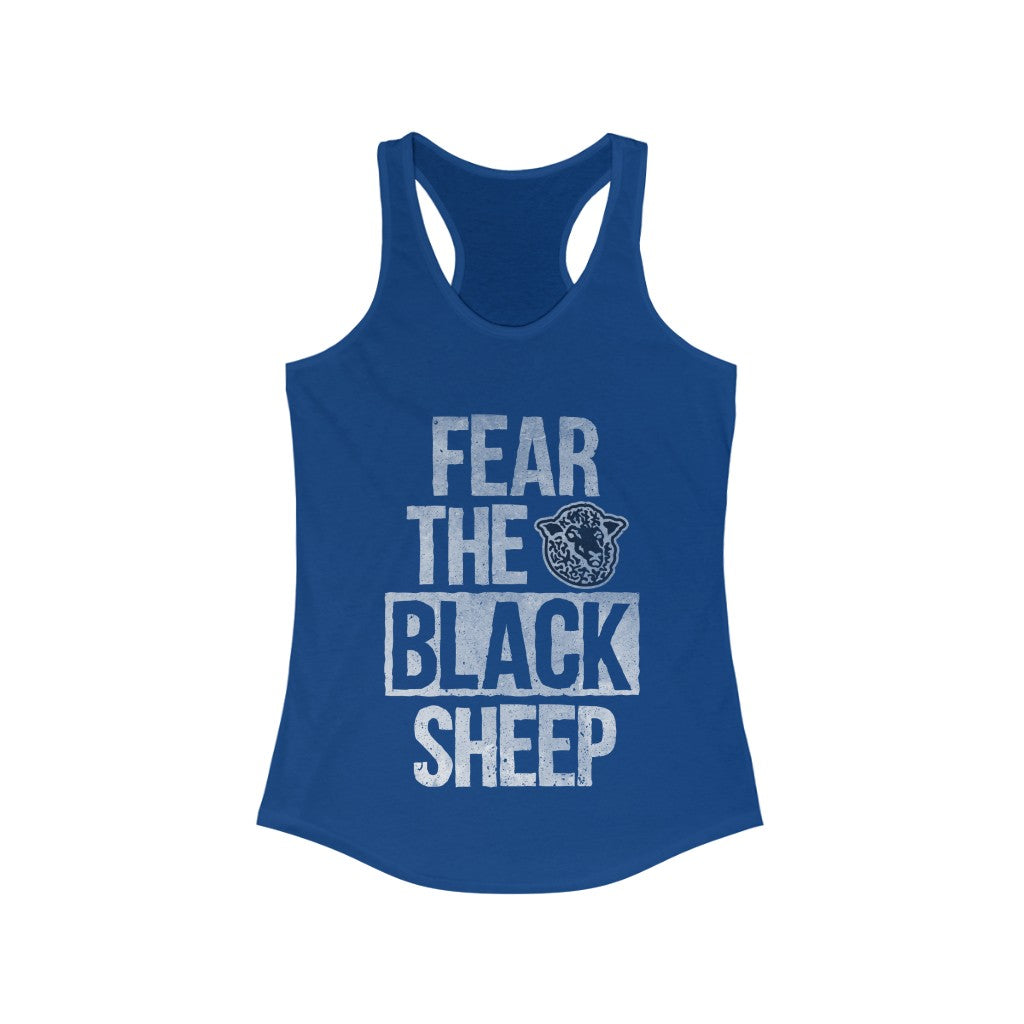 Fear The Black Sheep - Women's Racerback Tank - Black Sheep Apparel