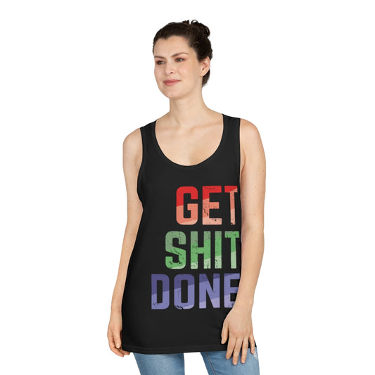 Get Shit Done - Unisex Softstyle™ Tank Top - Black Sheep Apparel