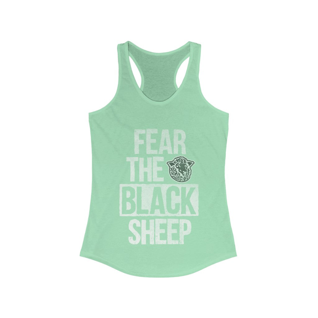 Fear The Black Sheep - Women's Racerback Tank - Black Sheep Apparel