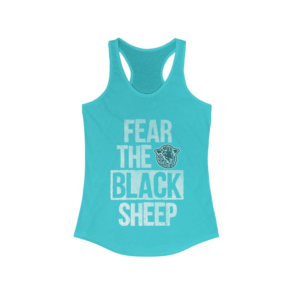 Fear The Black Sheep - Women's Racerback Tank - Black Sheep Apparel