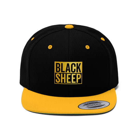 Golden Black Sheep - Flat Bill Hat - Black Sheep Apparel