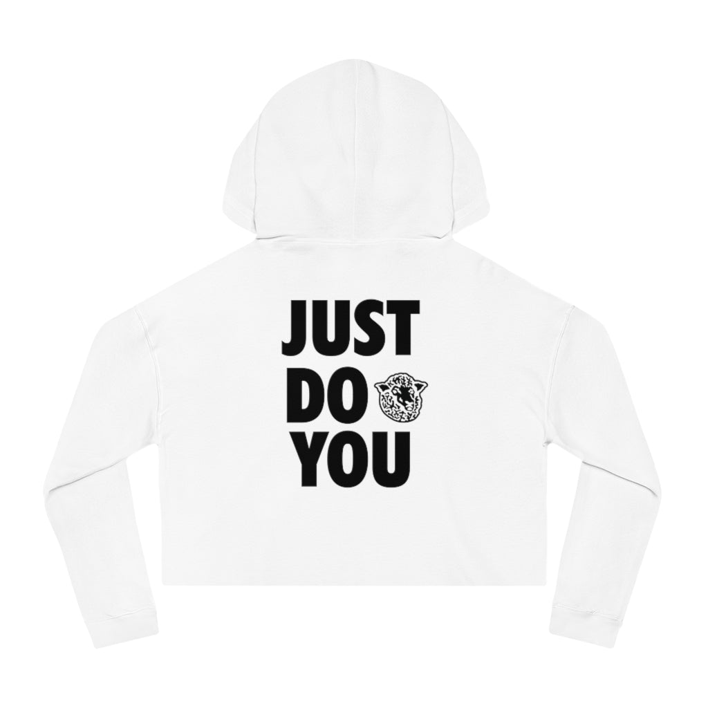 I'm Built Different - Cropped Hooded Sweatshirt - Black Sheep Apparel