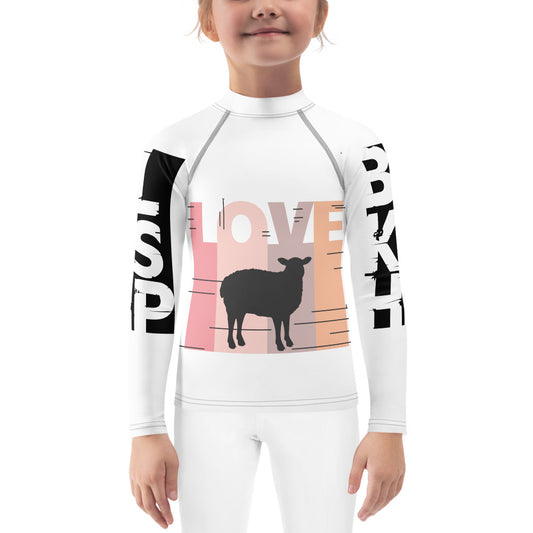 LOVE Black Sheep - Kids Rash Guard - Black Sheep Apparel