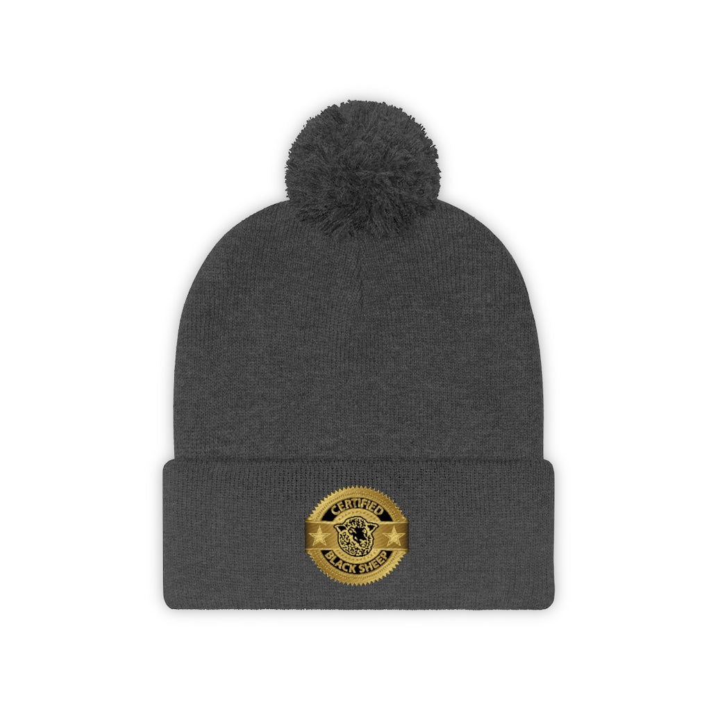 CERTIFIED Black Sheep - Pom Pom Beanie - Black Sheep Apparel