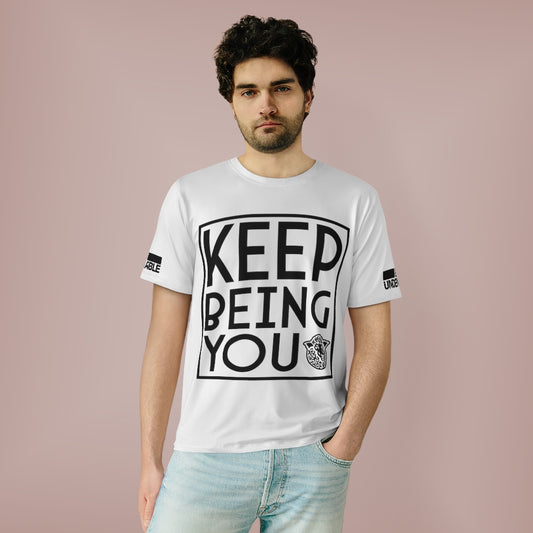 Keep Being You - Unisex AOP T-Shirt - Black Sheep Apparel