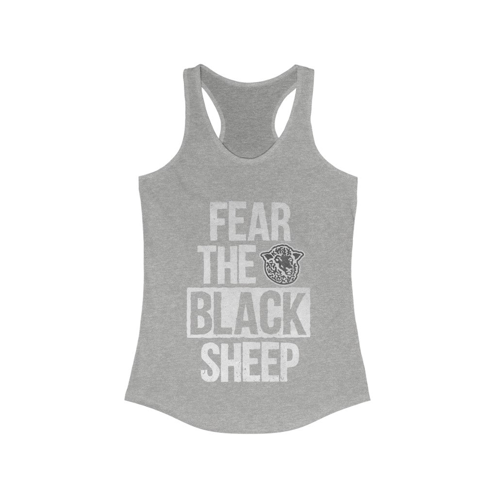 Fear The Black Sheep - Women's Racerback Tank - Black Sheep Apparel