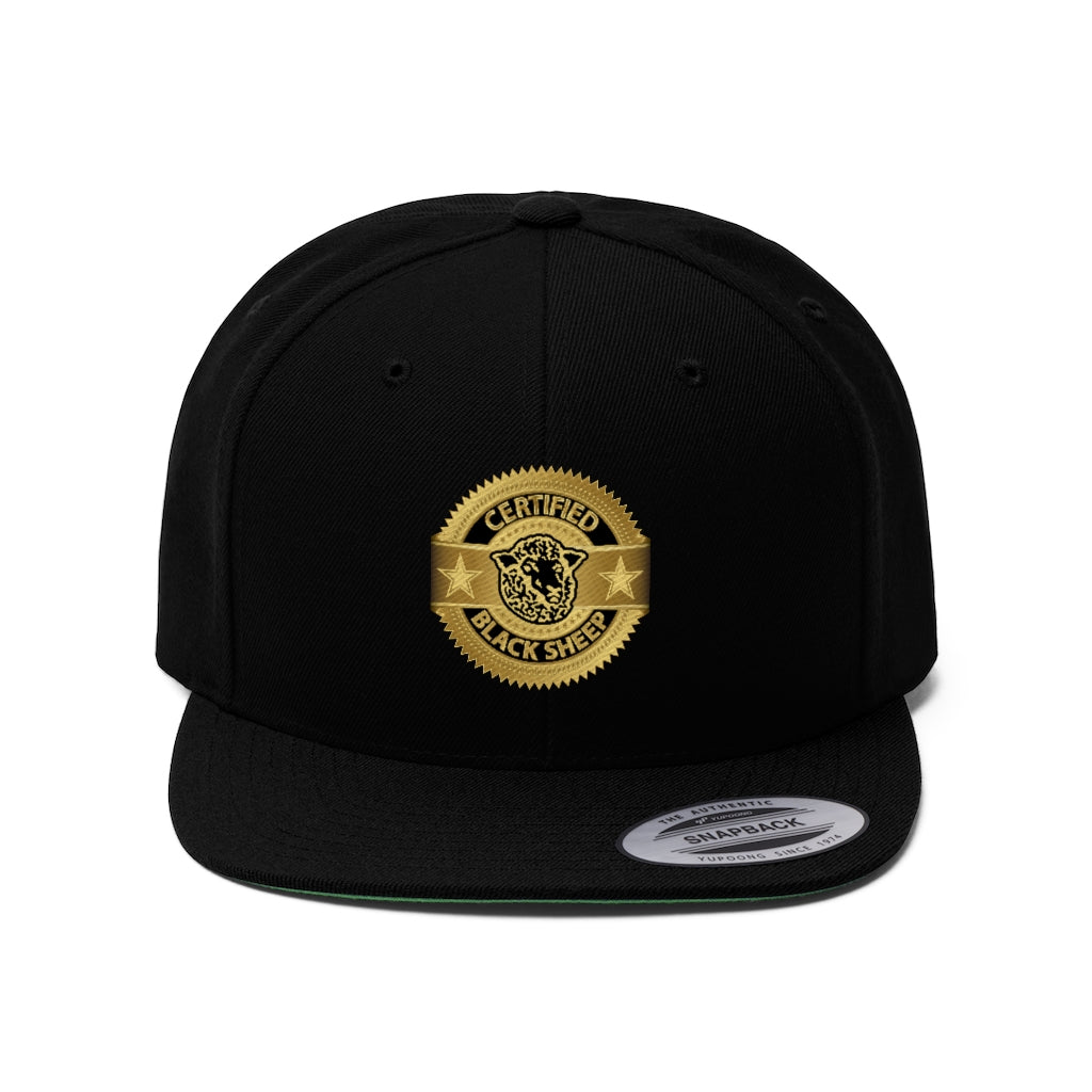 CERTIFIED Black Sheep - Flat Bill Hat - Black Sheep Apparel