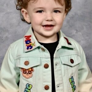 Zig Zag Denim Jackets For Kids